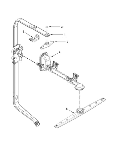 Upper wash and rinse parts