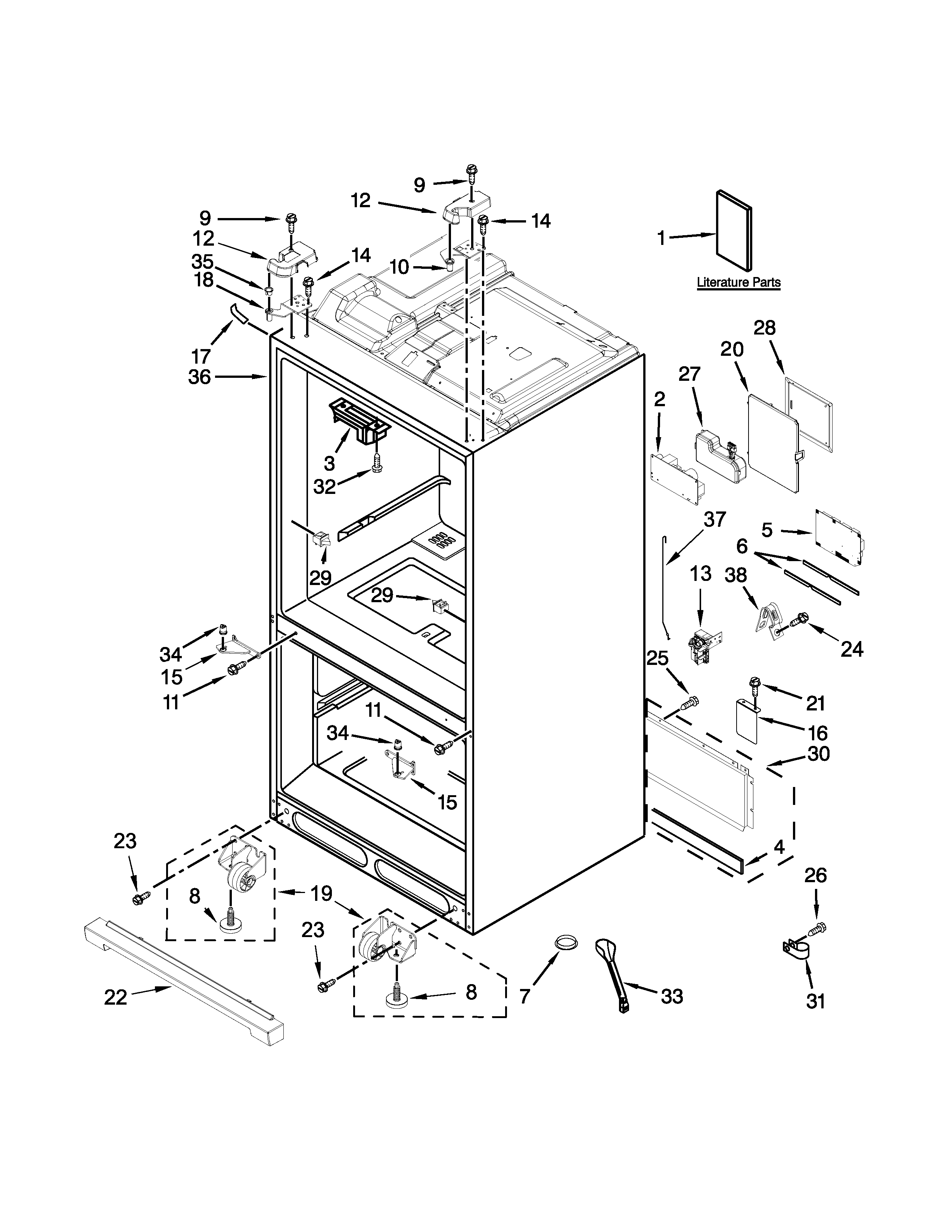 Cabinet parts