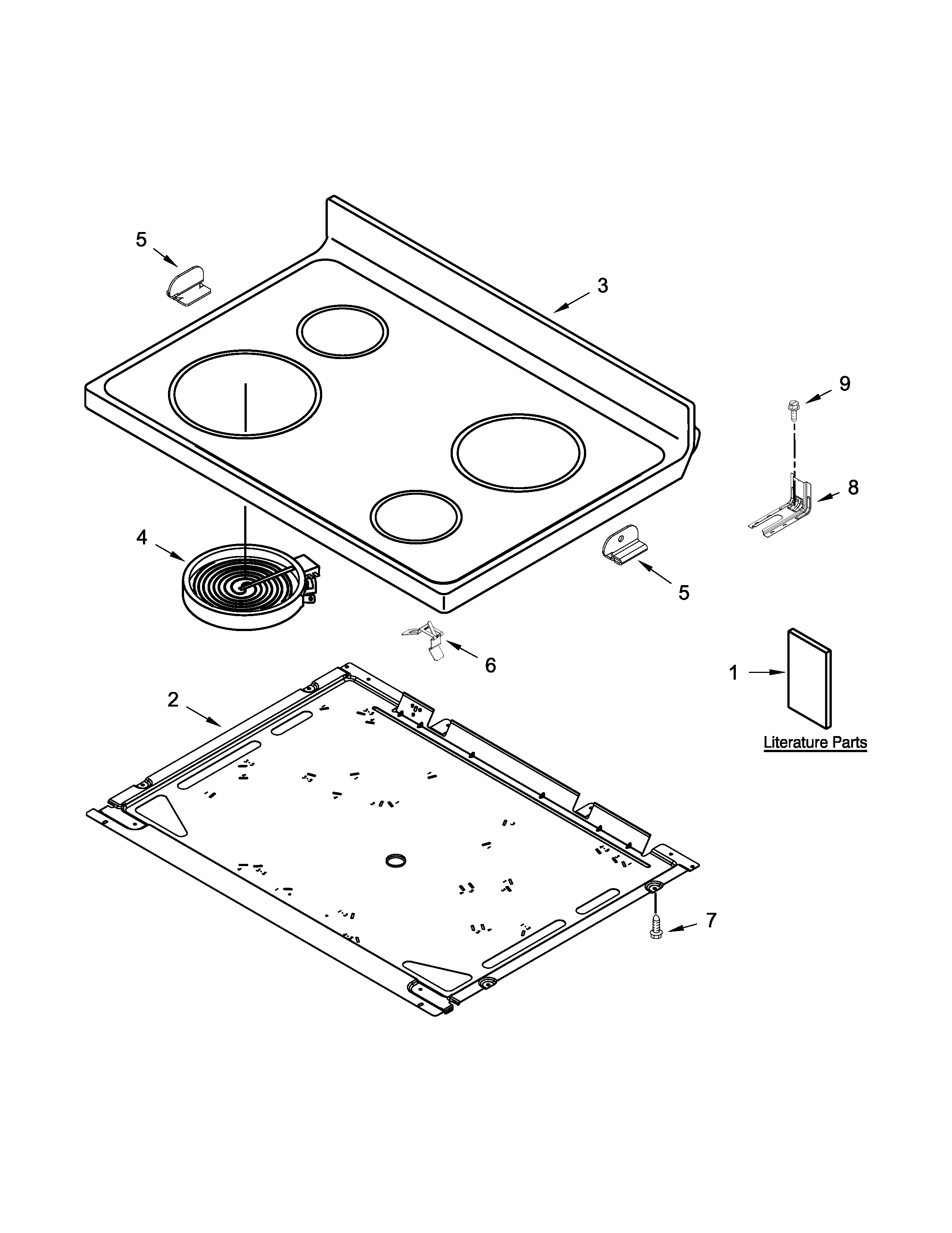 Cooktop parts