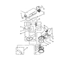 KitchenAid 9KSM5CBER1 case, gearing and planetary unit parts diagram