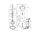 Whirlpool 7MWTW1812AW1 basket and tub parts diagram