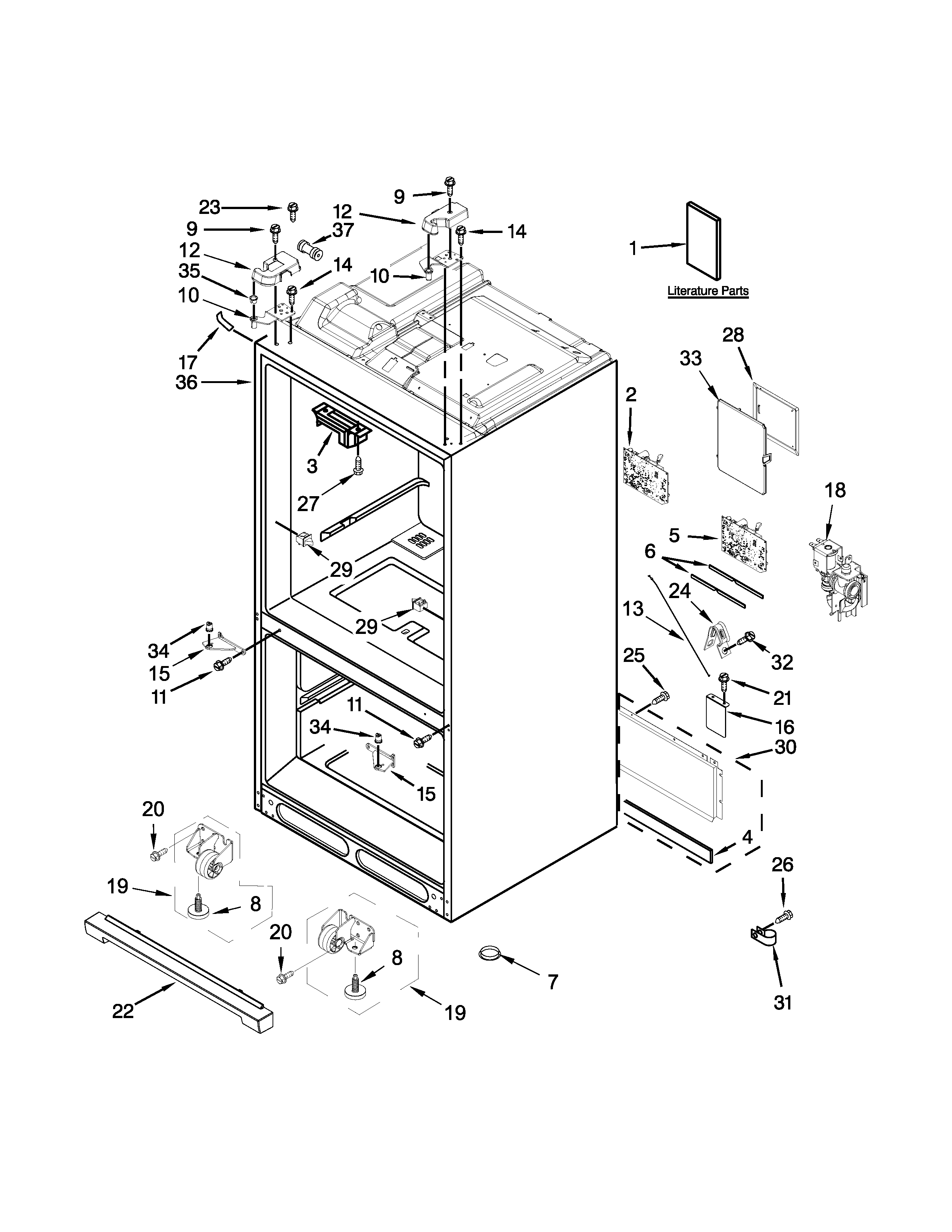 Cabinet parts