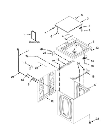 Top and cabinet parts
