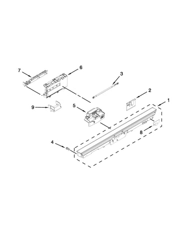 Control panel and latch parts