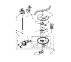 Jenn-Air JDB8200AWP0 pump, washarm and motor parts diagram