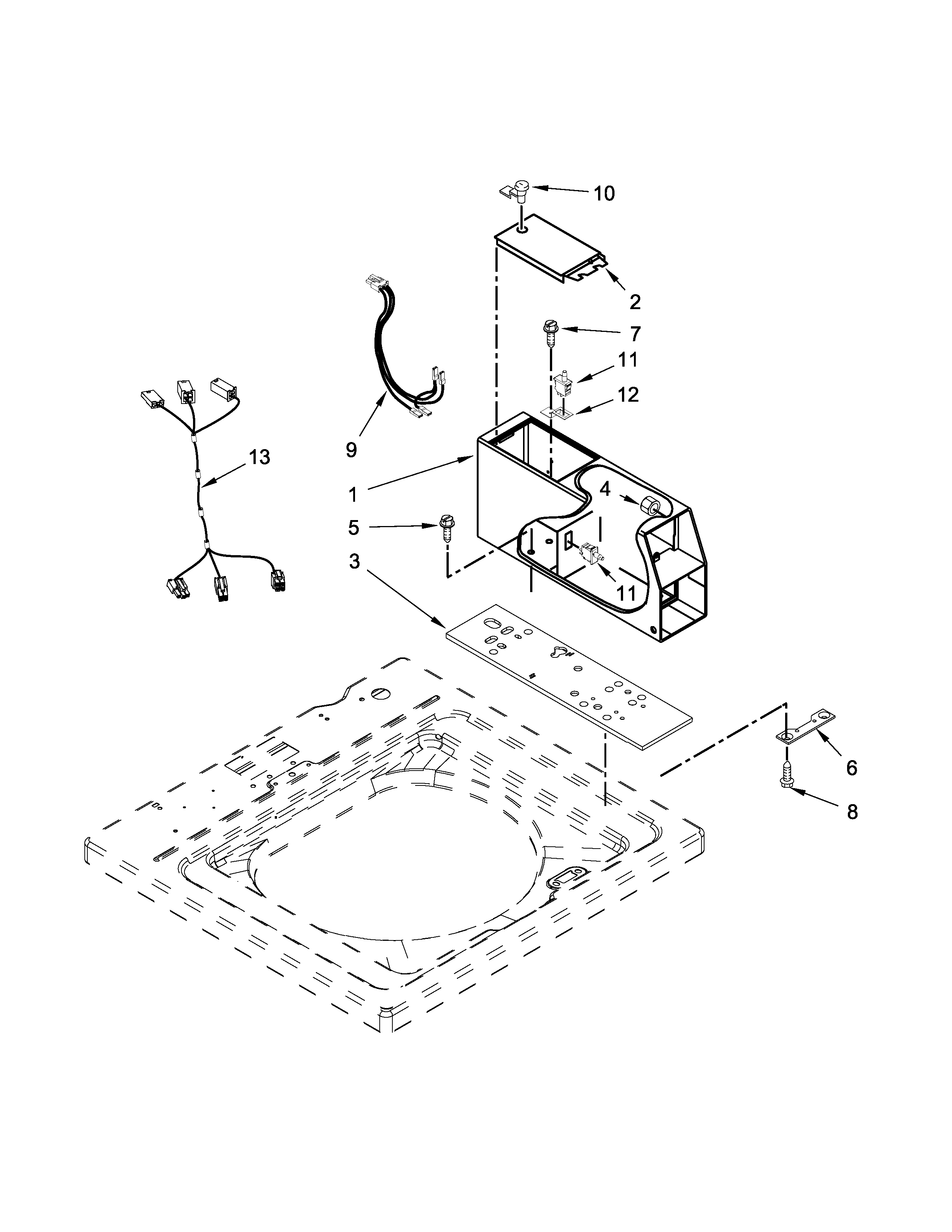 Meter case parts