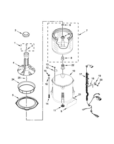 Basket and tub parts