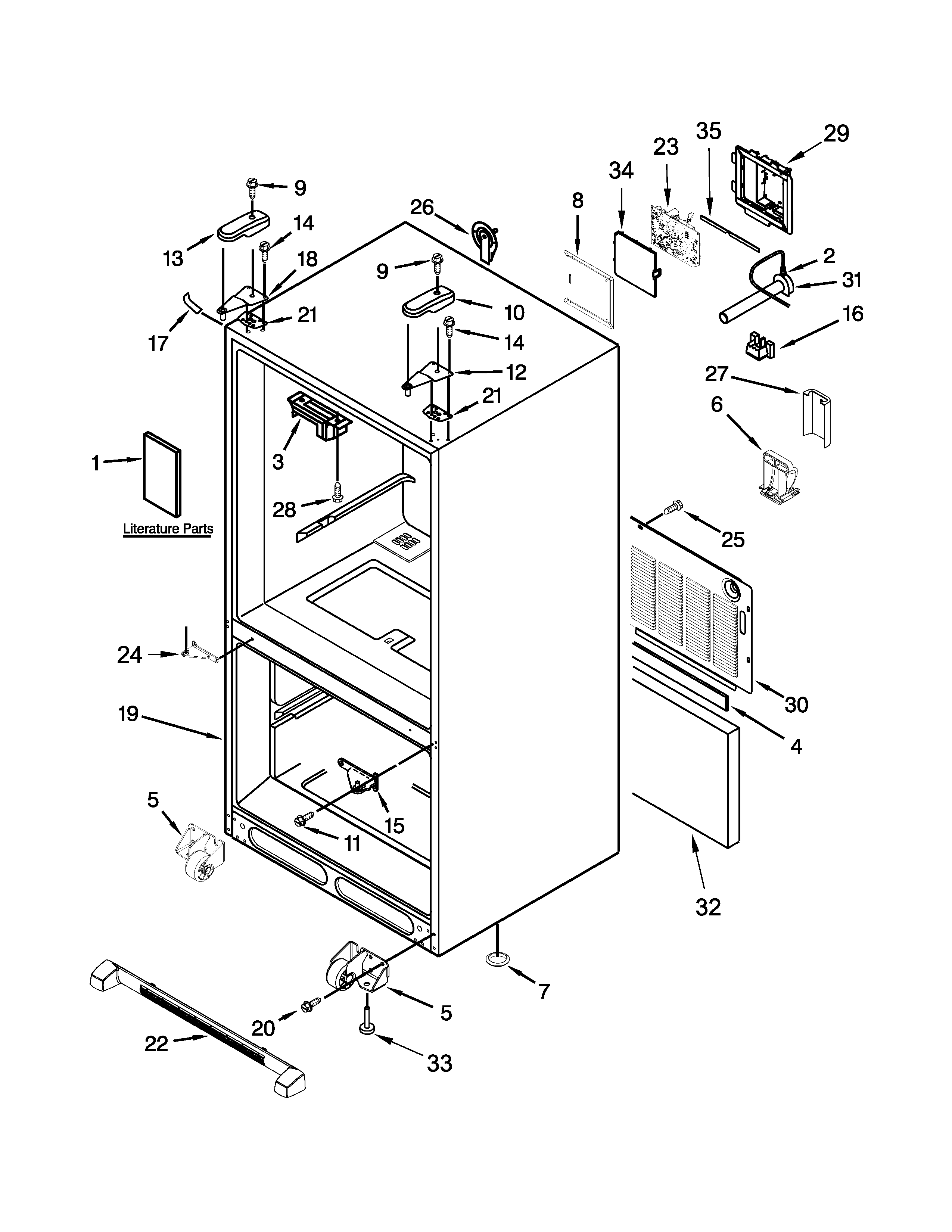 Cabinet parts