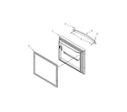 KitchenAid KBFS20ECBL00 freezer door parts diagram