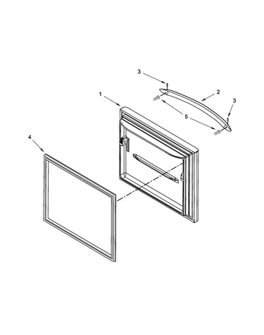 Freezer door parts