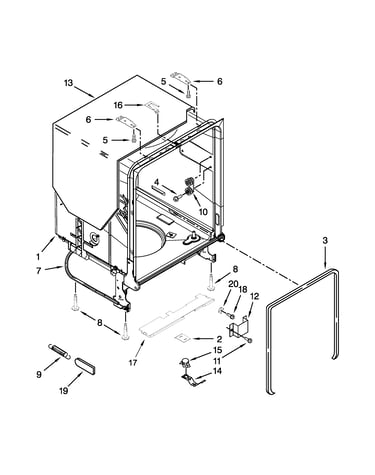 Tub and frame parts