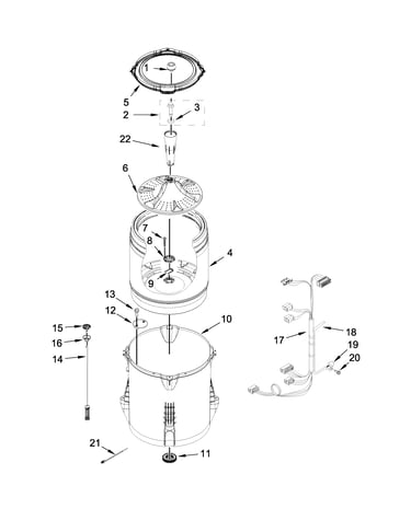Basket and tub parts