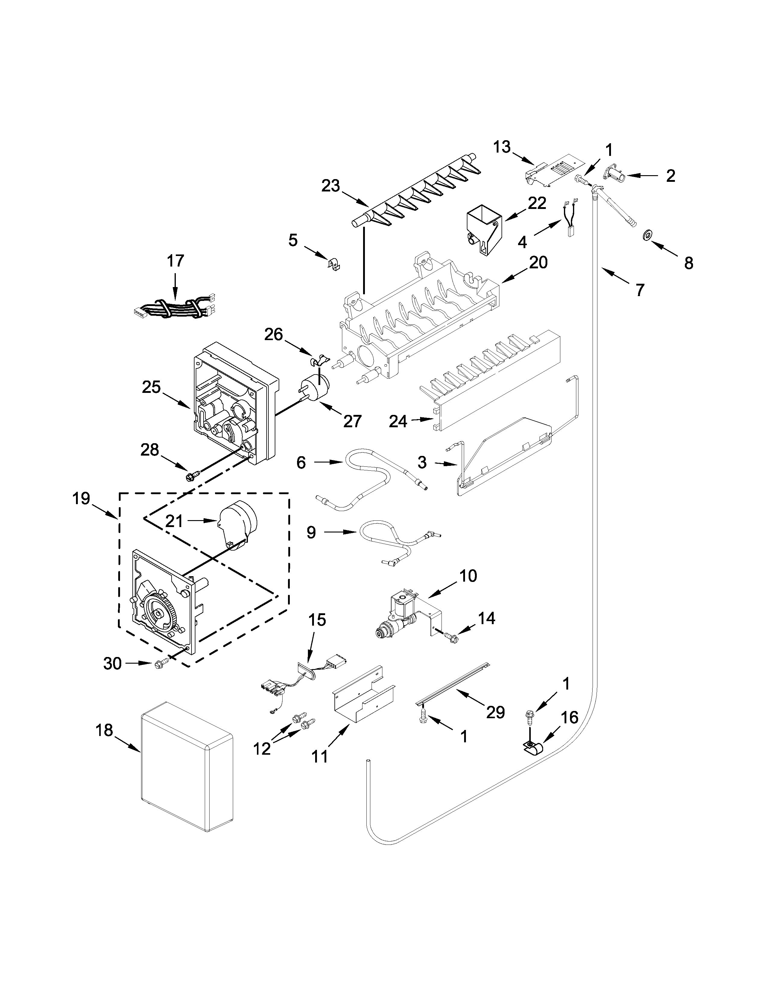 Ice maker parts