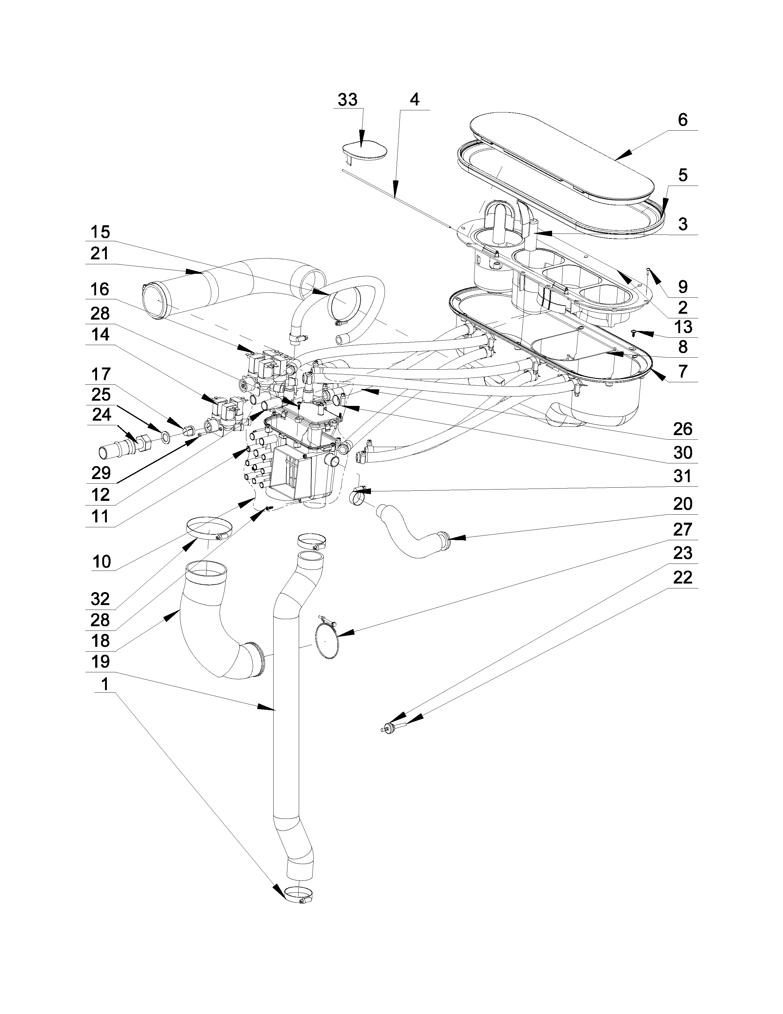 Water inlet parts