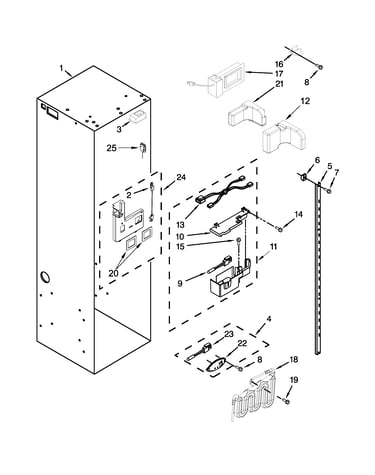 Refrigerator liner parts