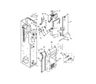 Jenn-Air JS48SSDUDE00 freezer liner and air flow parts diagram