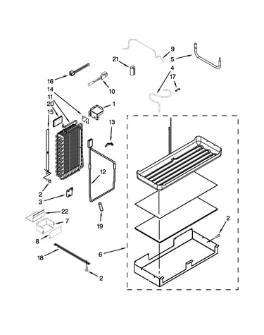 Lower unit and tube parts
