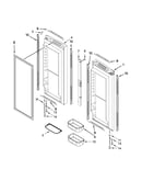 Refrigerator door parts