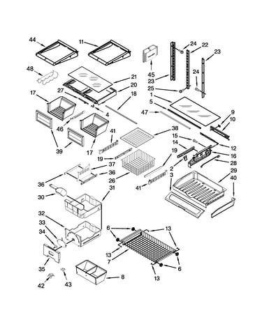 Shelf parts