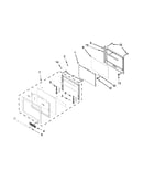Lower oven door parts