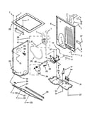 Dryer cabinet and motor parts
