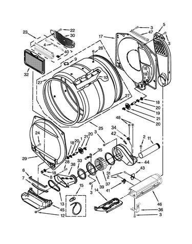 Dryer bulkhead parts