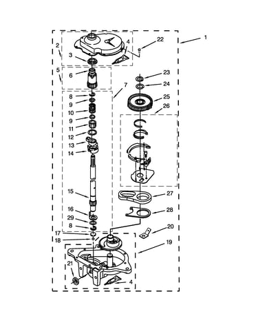 Gearcase parts