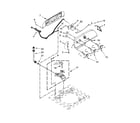 Whirlpool 7MWTW1504DQ1 controls and water inlet parts diagram