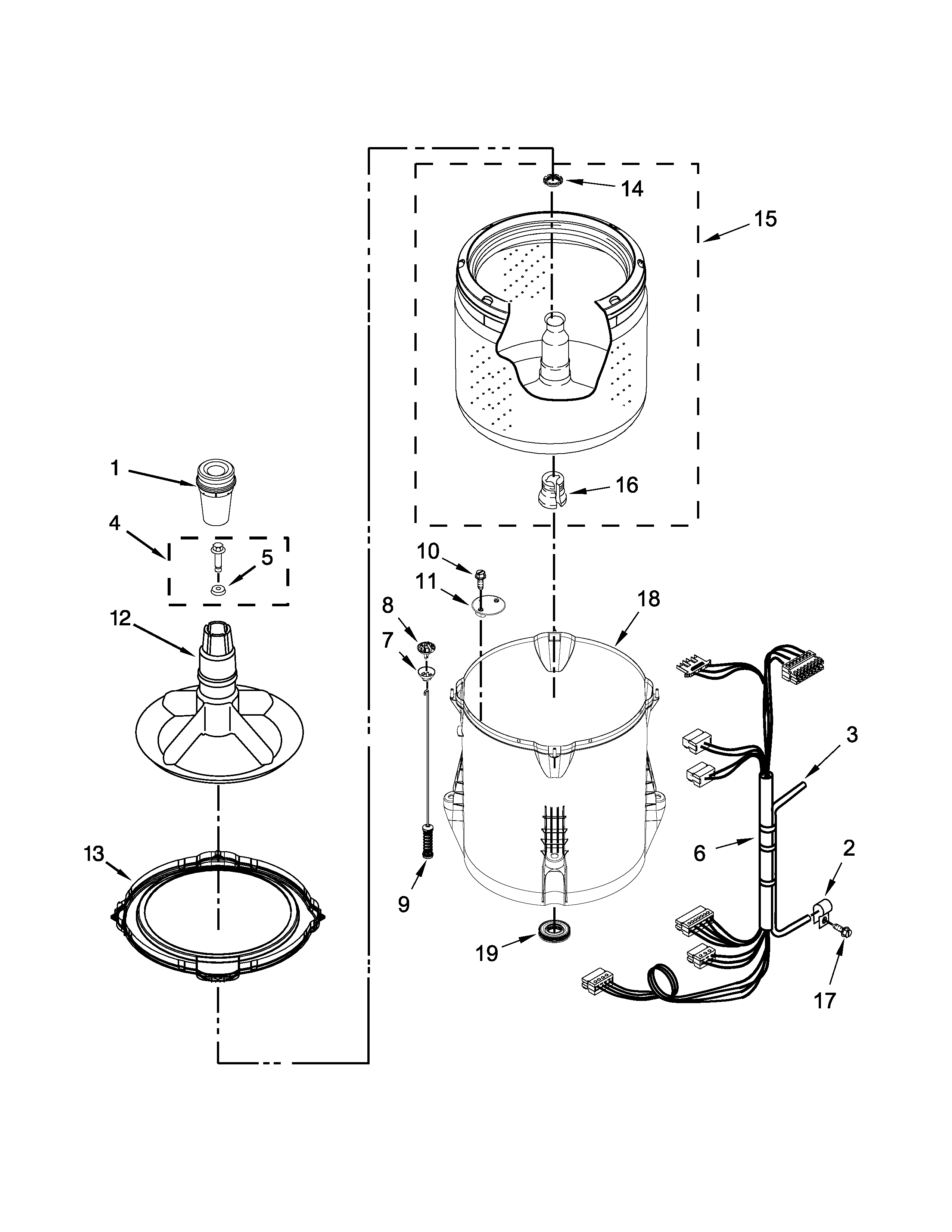 Basket and tub parts