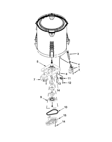 Gearcase, motor and pump parts