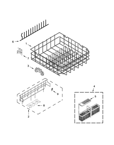 Lower rack parts