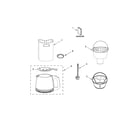 KitchenAid KCM1202WH0 carafe and filter parts diagram