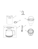 Carafe and filter parts