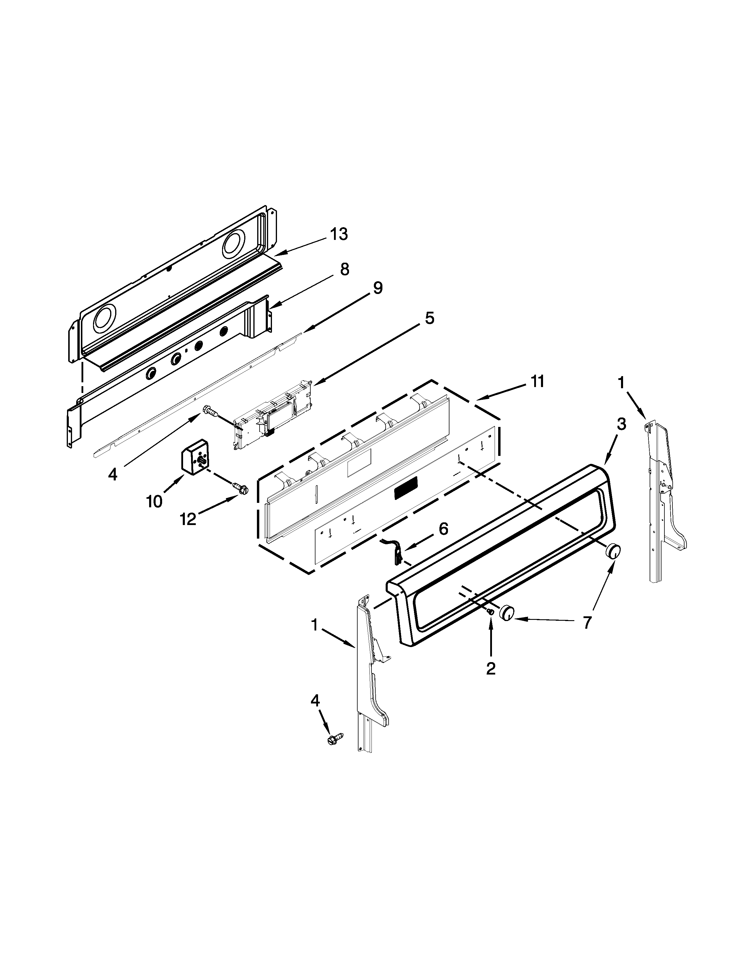 Control panel parts