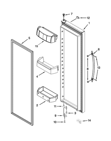 Refrigerator door parts