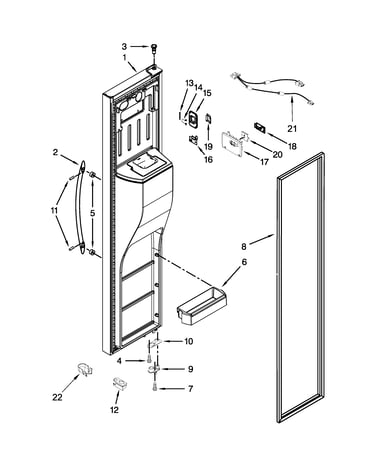 Freezer door parts