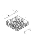 Upper rack and track parts