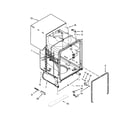 Whirlpool WDT720PADM2 tub and frame parts diagram