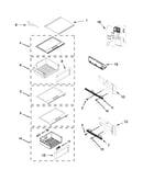Refrigerator shelf parts