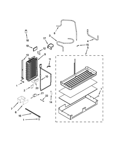 Lower unit and tube parts