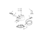 KitchenAid KFP1356WH0 motor and housing unit parts diagram