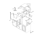 Whirlpool 7MWTW9919DM1 top and cabinet parts diagram