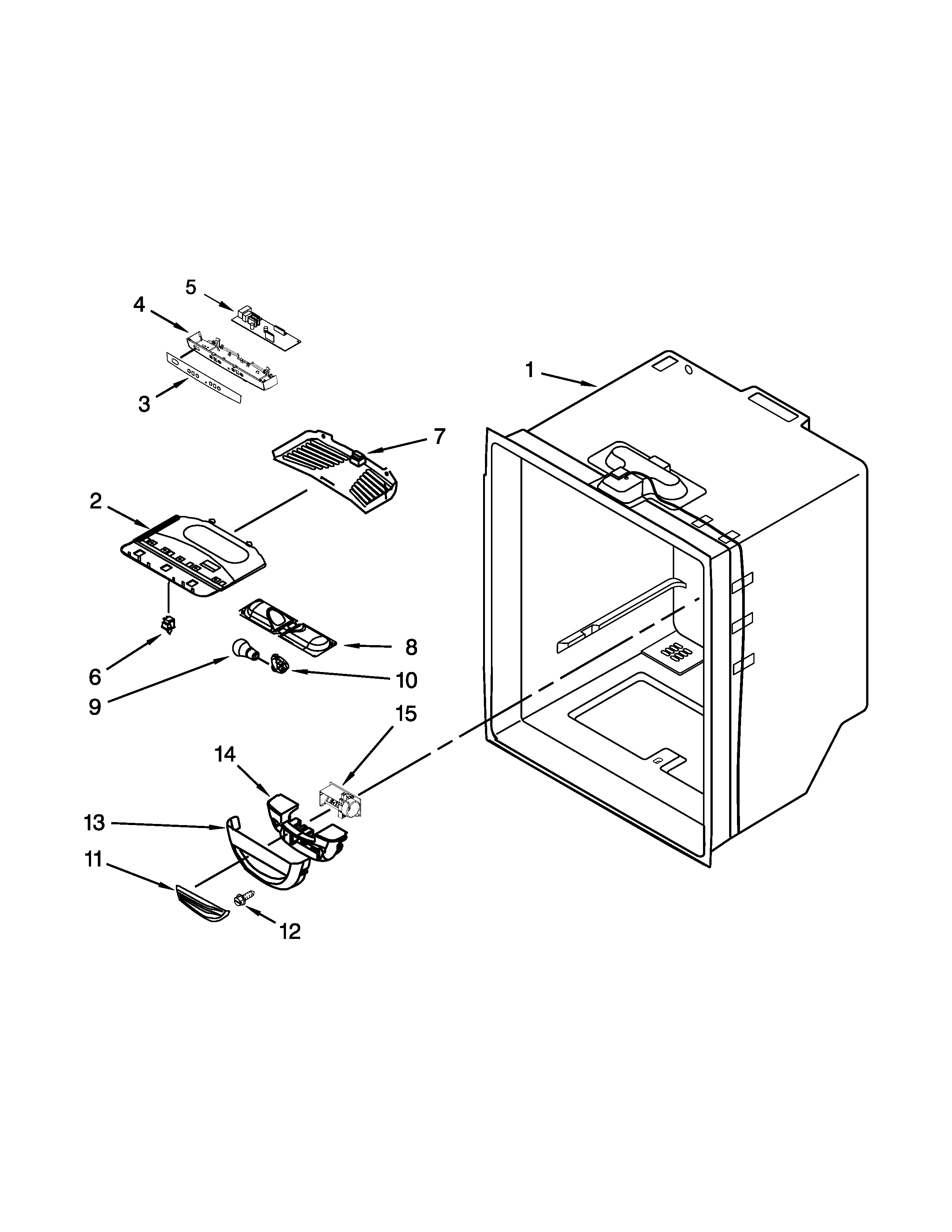 Refrigerator liner parts