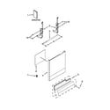 Whirlpool WDF320PADW2 door and panel parts diagram