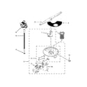Whirlpool WDF320PADW2 pump, washarm and motor parts diagram