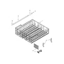 Whirlpool WDF320PADW2 upper rack and track parts diagram