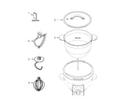 KitchenAid 5KSM1CBBL0 unit parts diagram