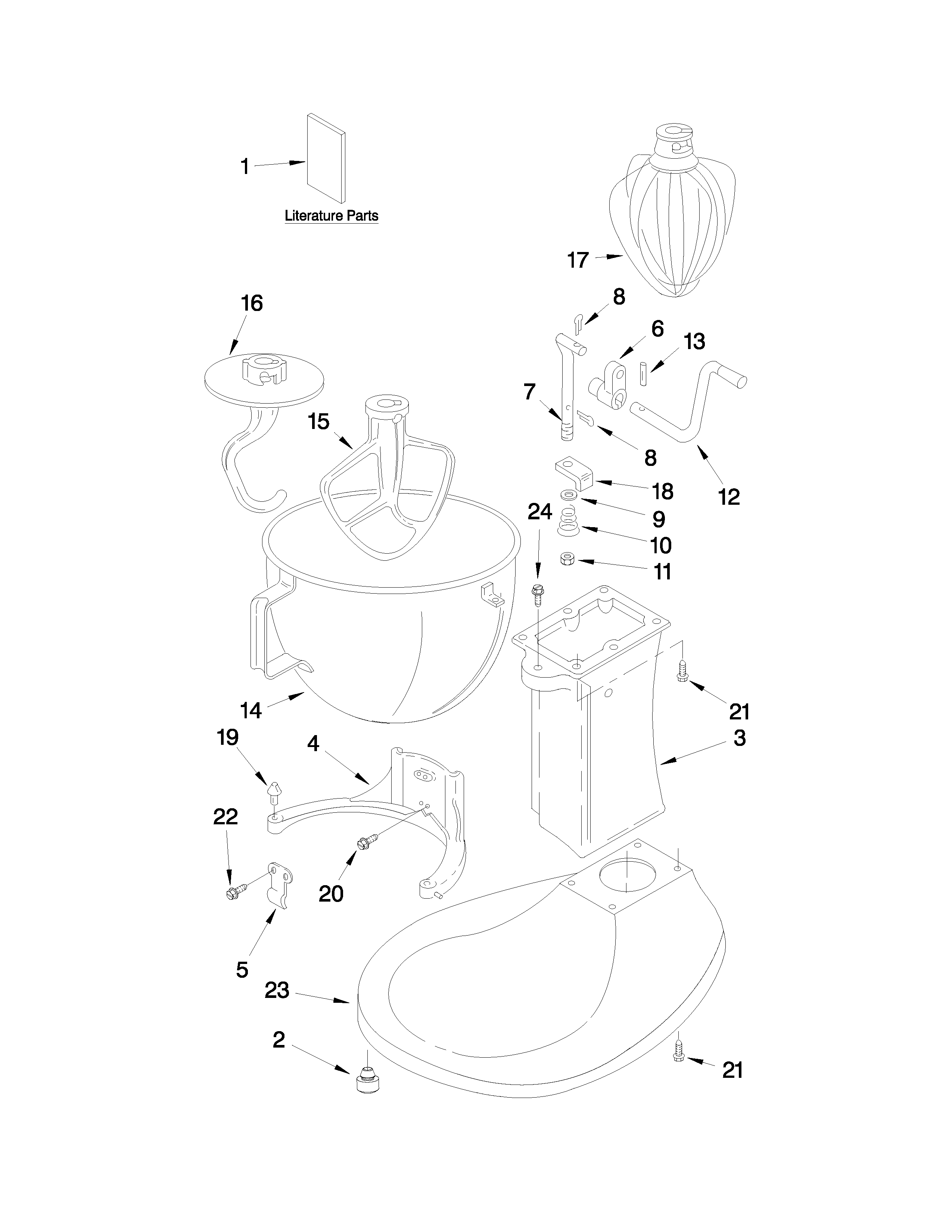 Base and pedestal unit parts