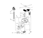 Jenn-Air JDB9000CWS2 pump, washarm and motor parts diagram