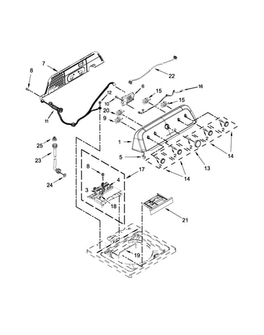 Console and water inlet parts